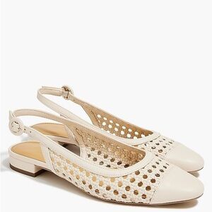 J Crew Woven slingback flats BZ218